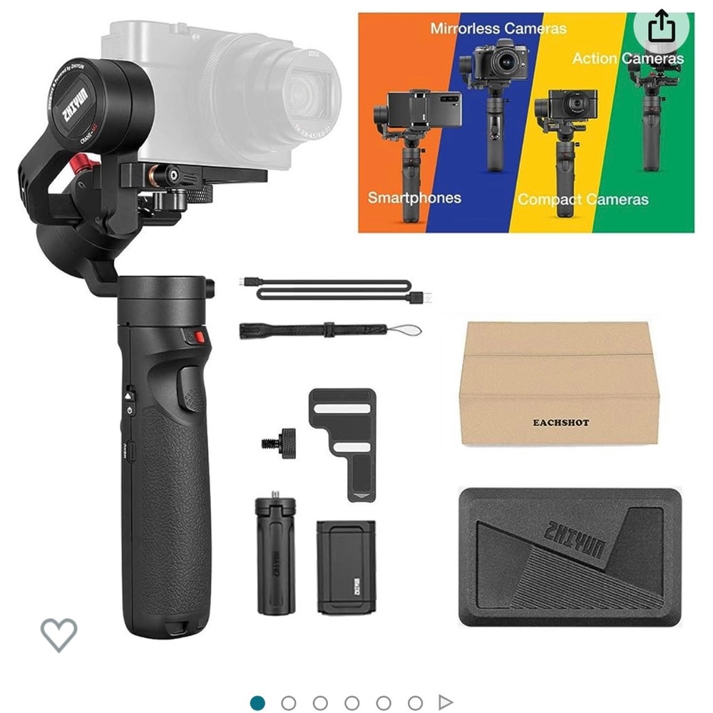 NIB Zhiyun Crane M2 Gimbal Camera/Smartphone Stabilizer